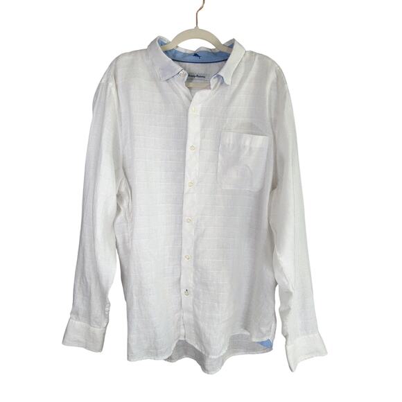 Tommy Bahama Other - Tommy Bahama Linen Shirt Mens XL White Long Sleeve